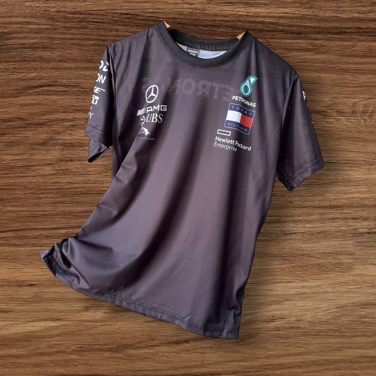 GENERICO - Camiseta Lewis Hamilton F1 Polo Formula One Petronas Mercedes Benz