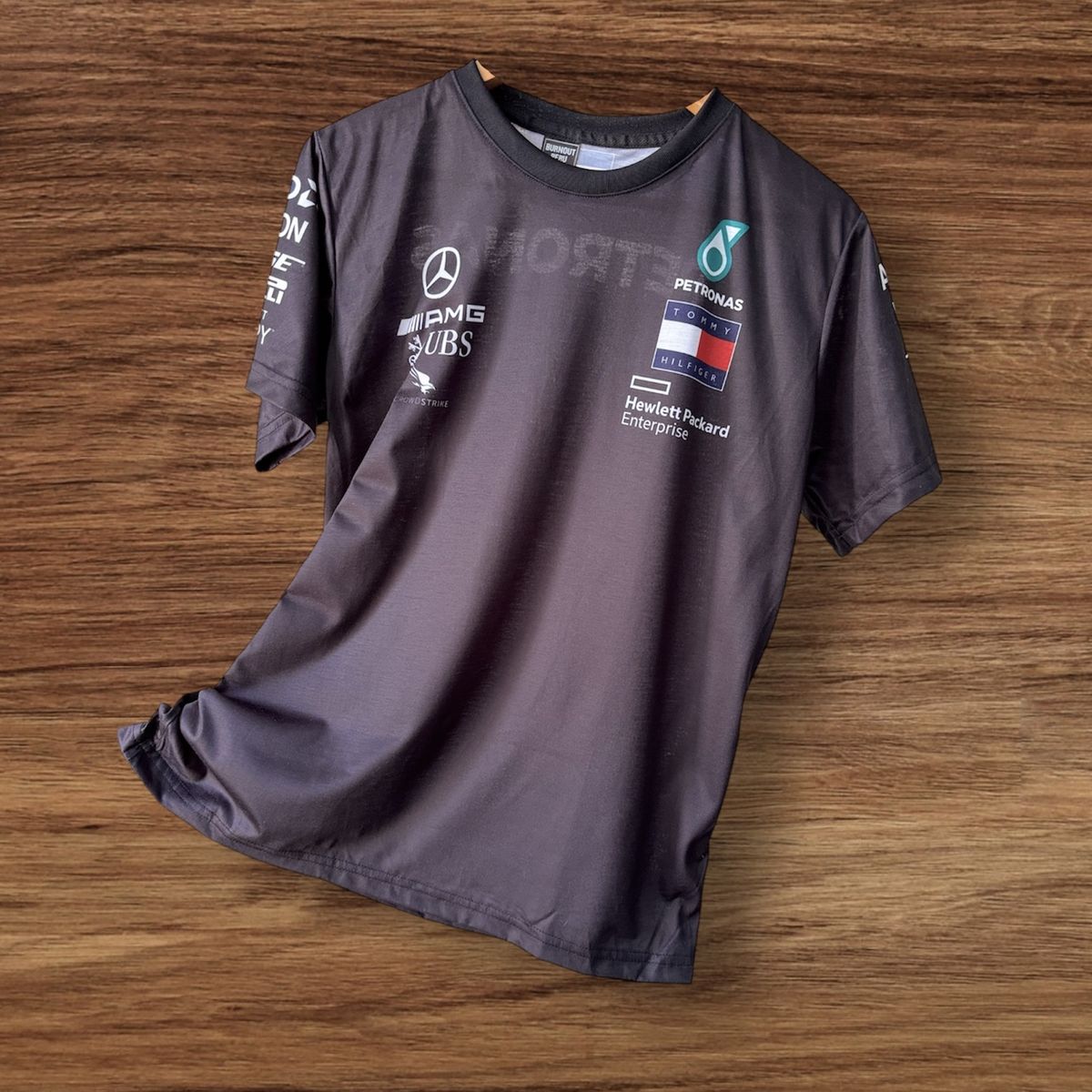 GENERICO - Camiseta Lewis Hamilton F1 Polo Formula One Petronas Mercedes Benz