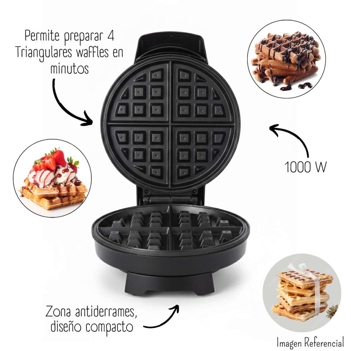 FINEZZA - Waflera circular eléctrica Finezza  FZ-816WR