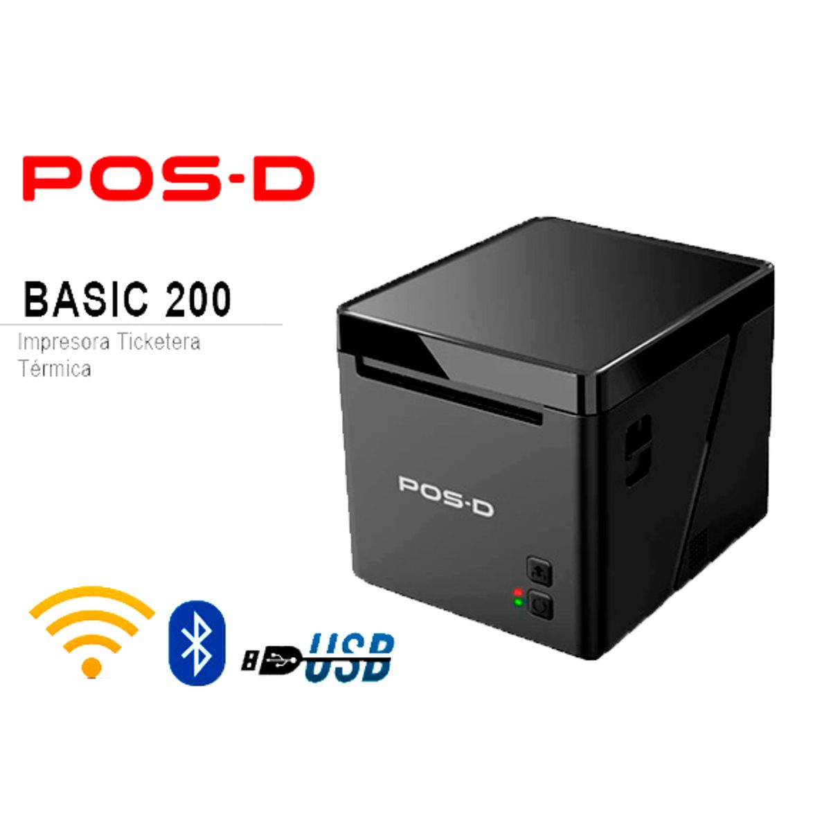 POS D - Impresora Térmica POS-D BASIC 200 - USB Bluetooth y Wifi