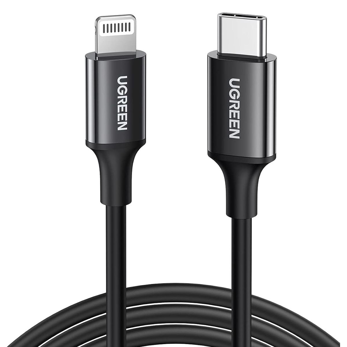 UGREEN - Cable Ugreen Usb-C A Lightning 1m Blanco Us171 Negro