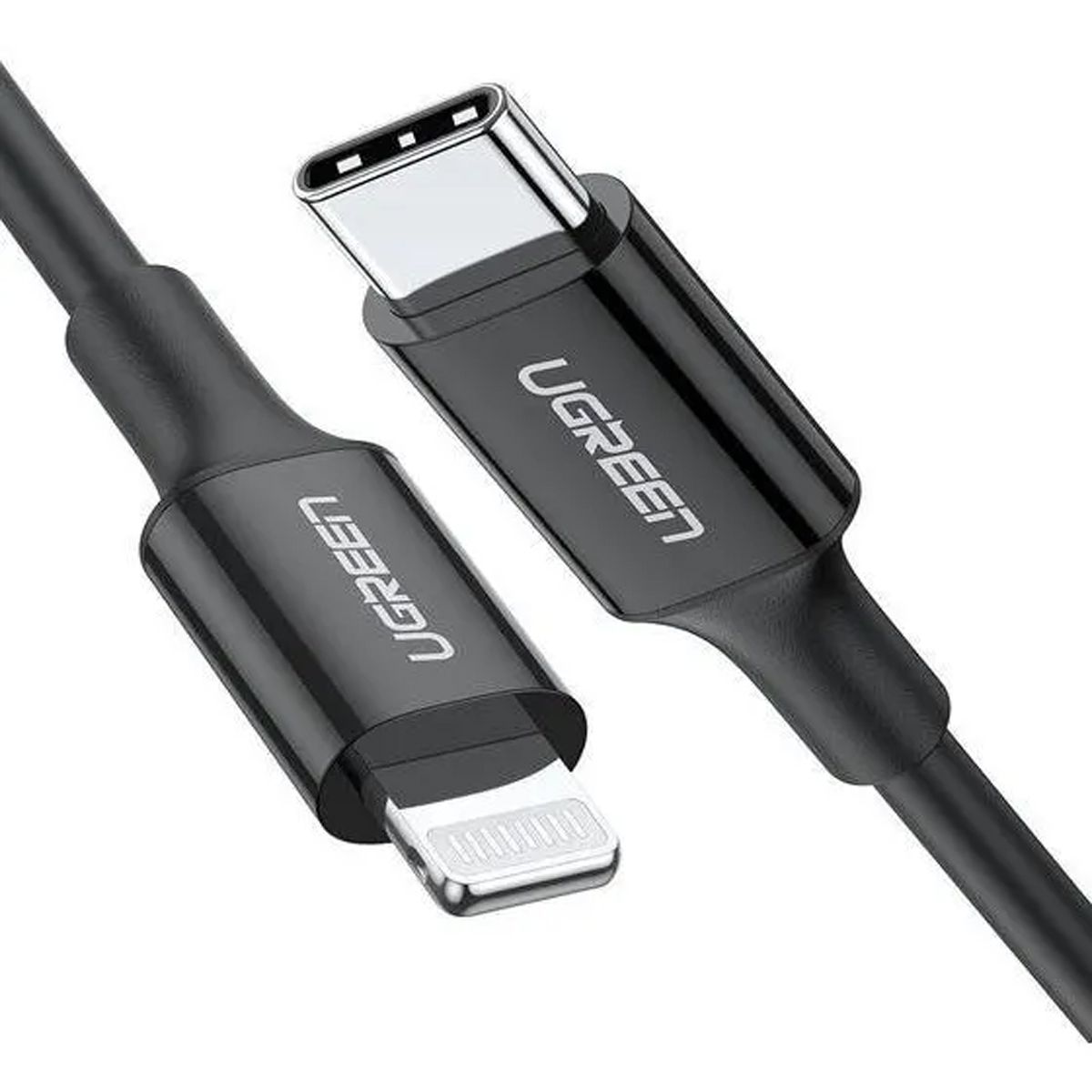 UGREEN - Cable Ugreen Usb-C A Lightning 1m Blanco Us171 Negro