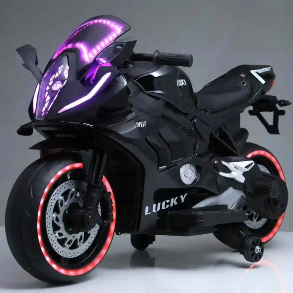 GENERICO - Moto Eléctrica Futurista para Niños - Negro