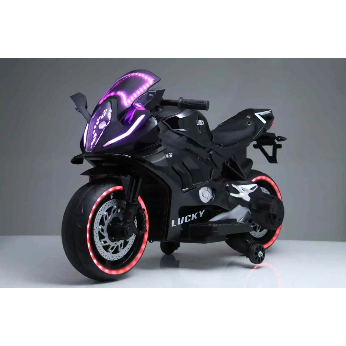 GENERICO - Moto Eléctrica Futurista para Niños - Negro