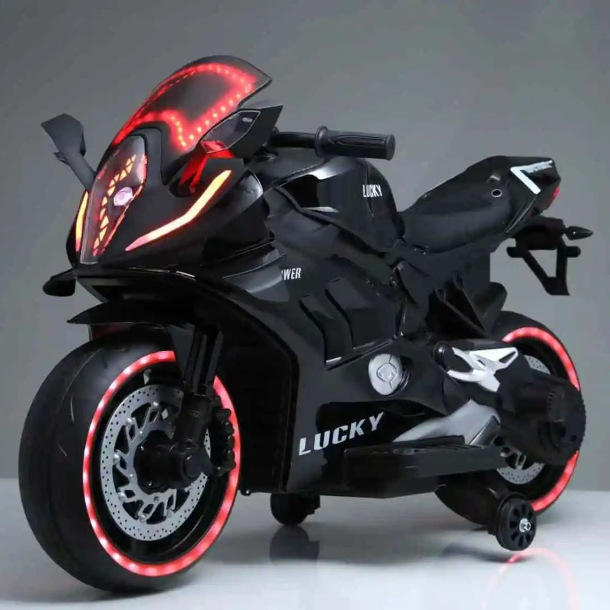 GENERICO - Moto Eléctrica Futurista para Niños - Negro