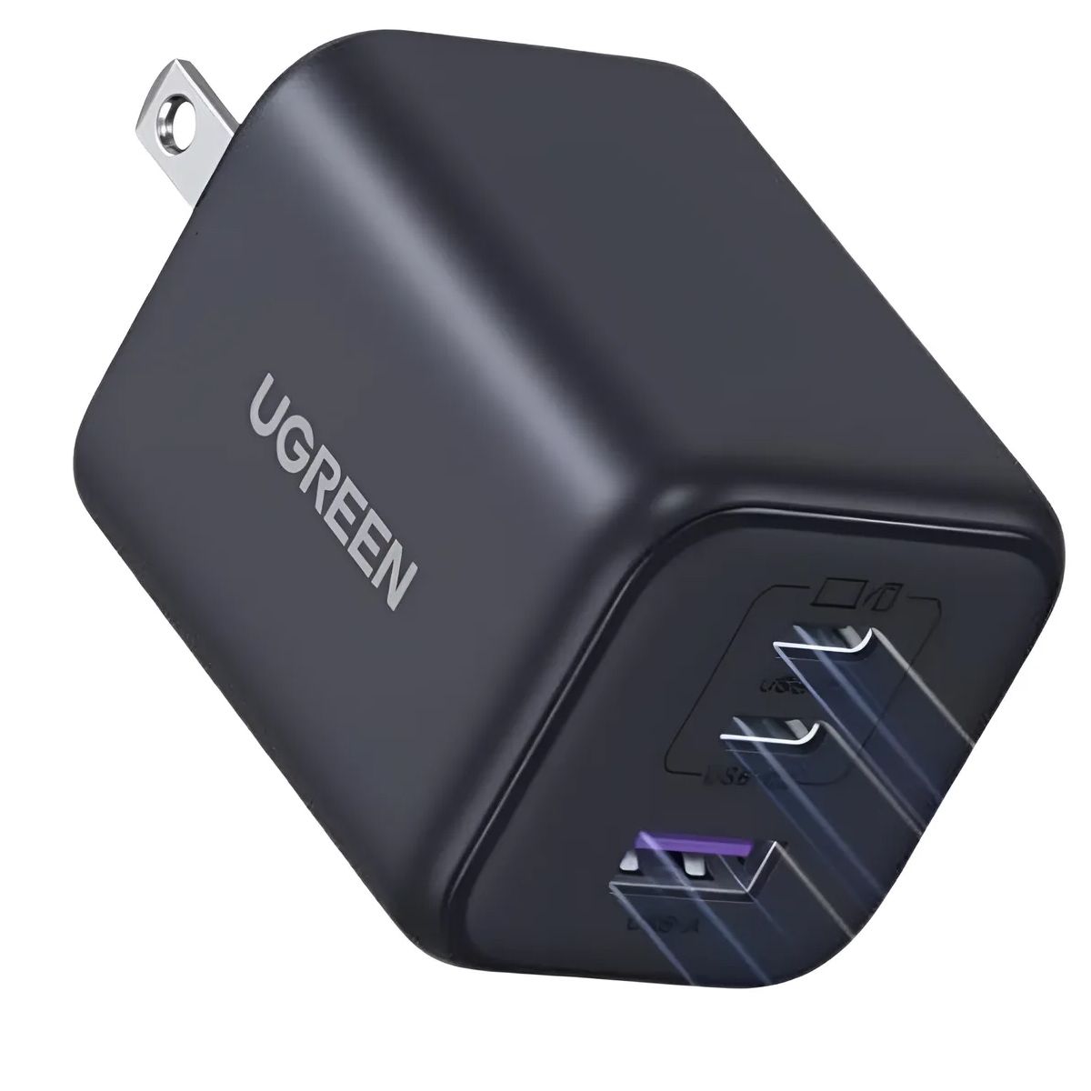 UGREEN - Cargador Carga Rápida Triple Puerto De 45w GAN Ugreen X527