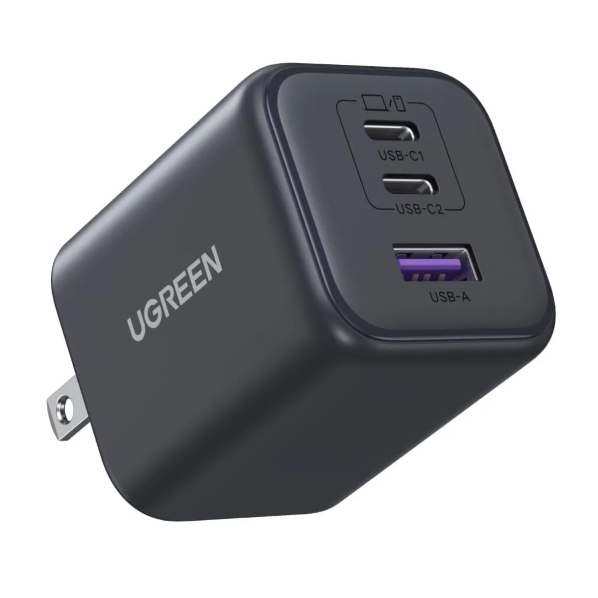 UGREEN - Cargador Carga Rápida Triple Puerto De 45w GAN Ugreen X527