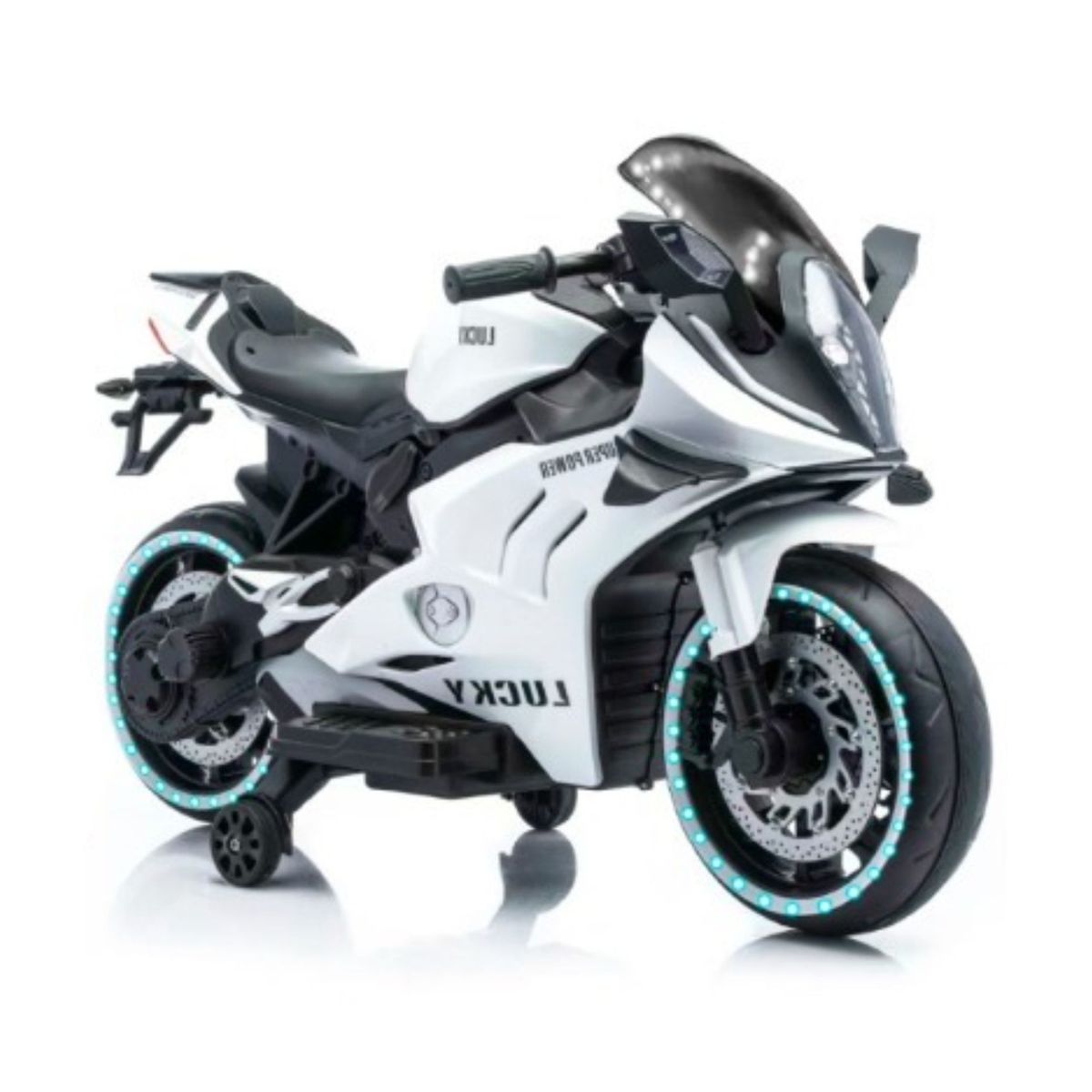 GENERICO - Moto Eléctrica Futurista para Niños - Blanco