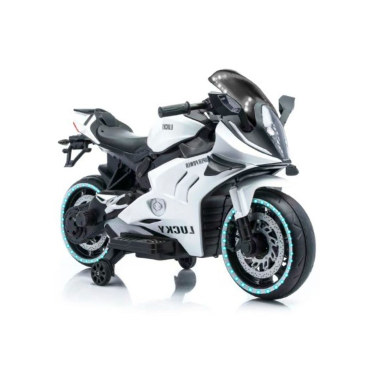 GENERICO - Moto Eléctrica Futurista para Niños - Blanco