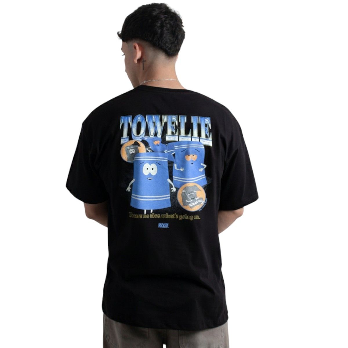 NICKELODEON - POLO OVERSIZE MC SOUTH PARK HOMBRE NEGRO ALGODÓN