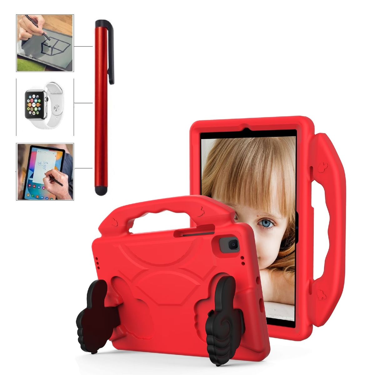 GENERICO - Case para Niños + Lapiz Tactil para Samsung Tab A11 8.7 SM-X133 X135