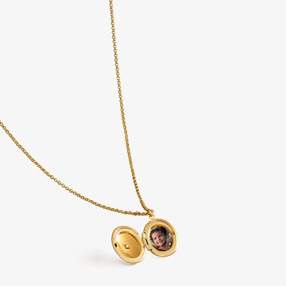 YANBAL - Collar Relicario Guardapelo  Audria - Collar  Dorado de Yanbal