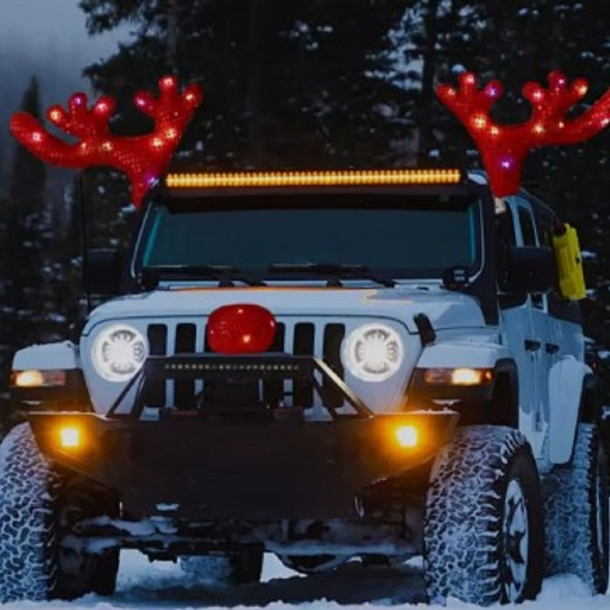 GENERICO - Kit de Auto Navideño Con Luces  A1 De Calidad