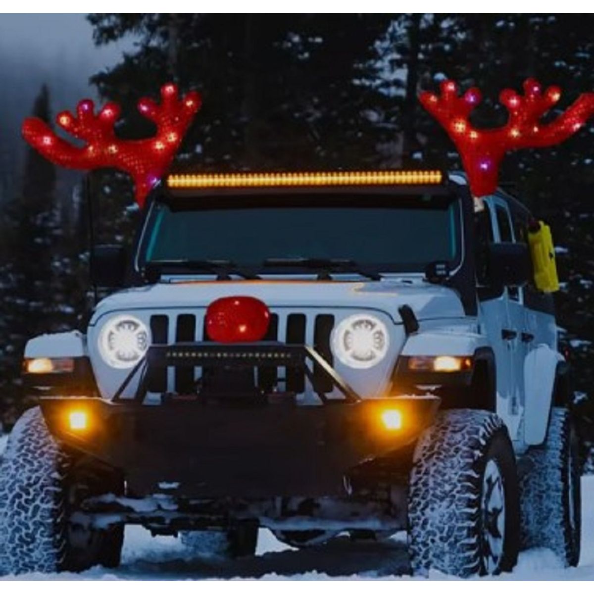 GENERICO - Kit de Auto Navideño Con Luces  A1 De Calidad