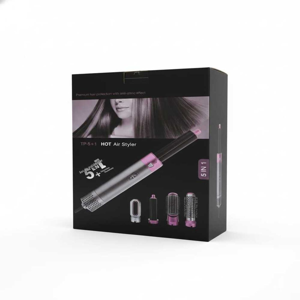 GENERICO - Cepillo Secador  Para Cabello 5 en 1