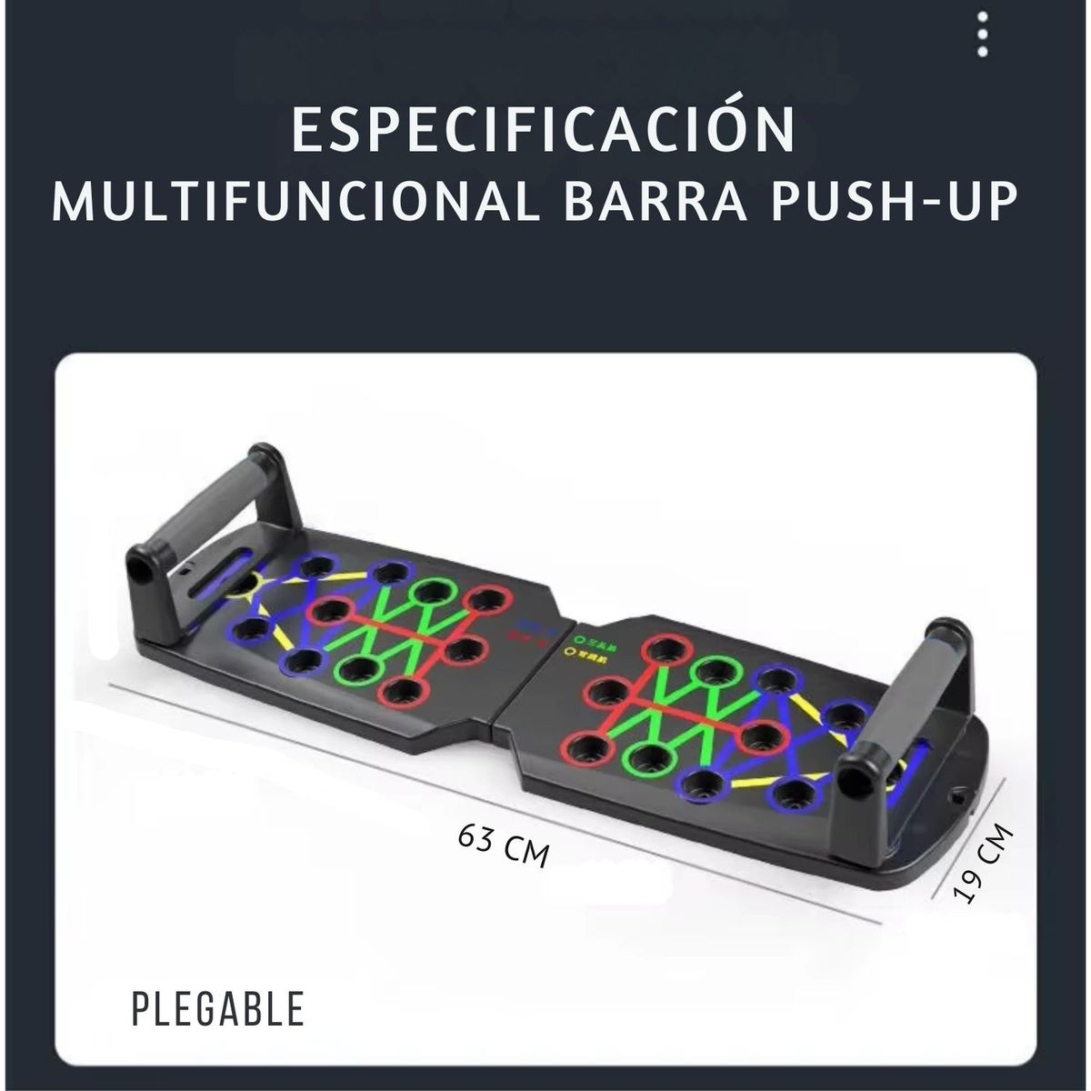 XTREME SPORT - Tablero de Flexiones Push Up Multifunción Hombros Espalda