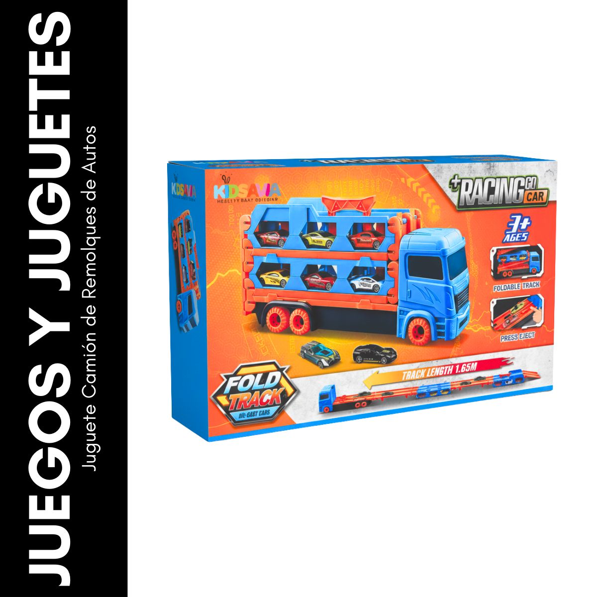 GENERICO - Juguete Camión de Remolques de Autos