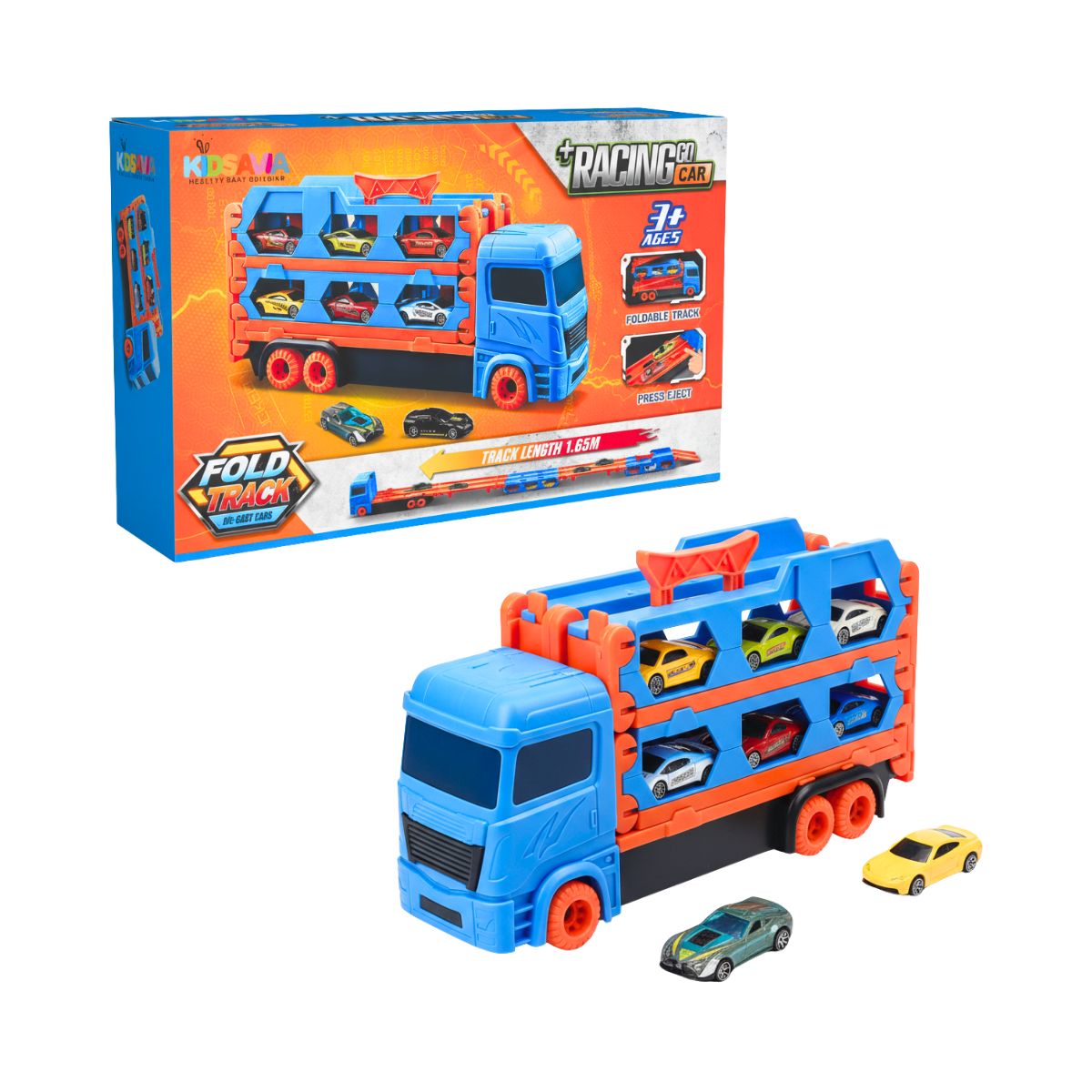 GENERICO - Juguete Camión de Remolques de Autos