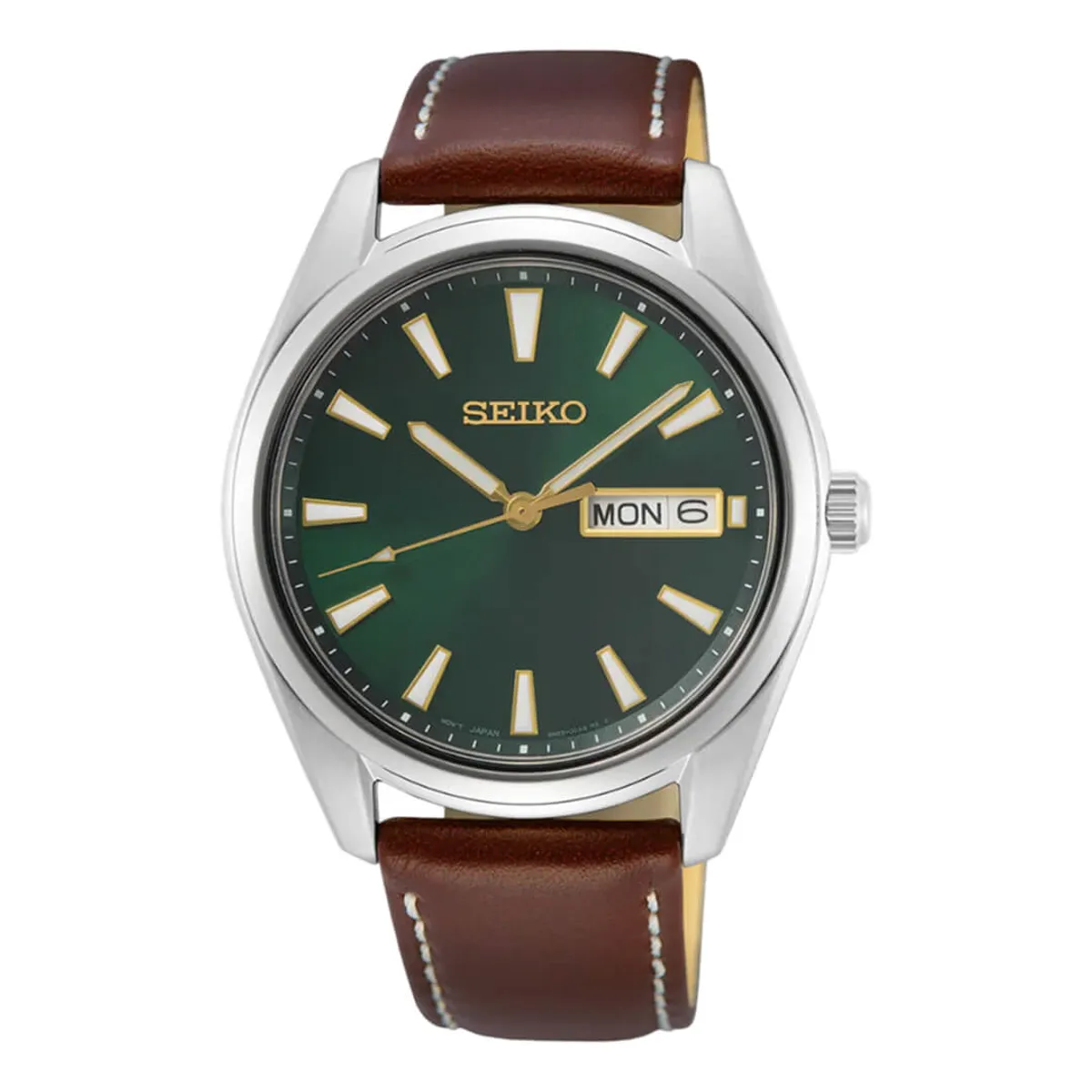 Seiko - Reloj Seiko Essentials SUR449 Hombre Acero Marrón