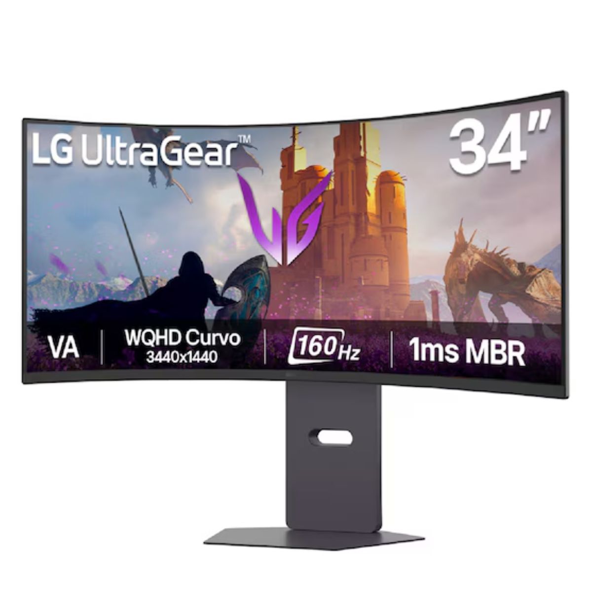 LG - Monitor Gaming Lg Ultragear G6 34 Curvo Wqhd Va 160Hz 1Ms Mbr Headphone-Out