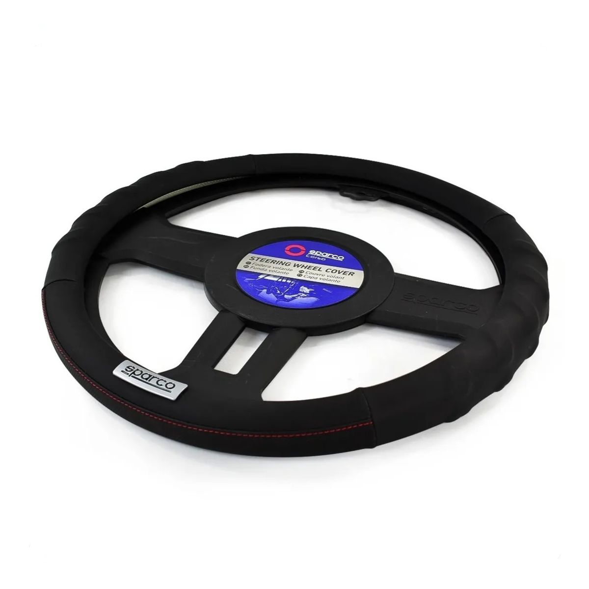 SPARCO - Cubre Volante SPARCO Deportivo Negro Auto