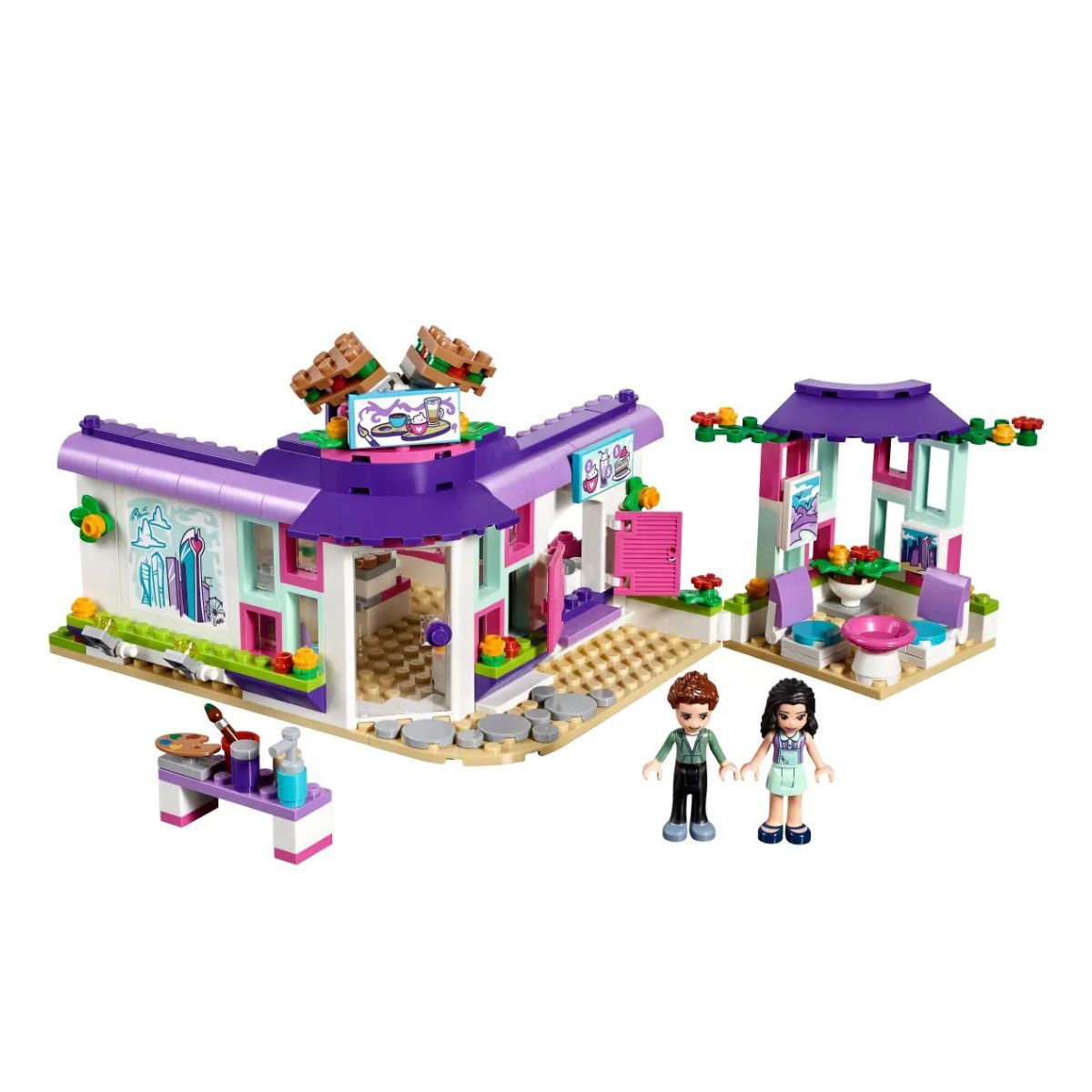GENERICO - Bloques de Construcción Friends Café del Arte de Emma My World 384 Pcs 10856