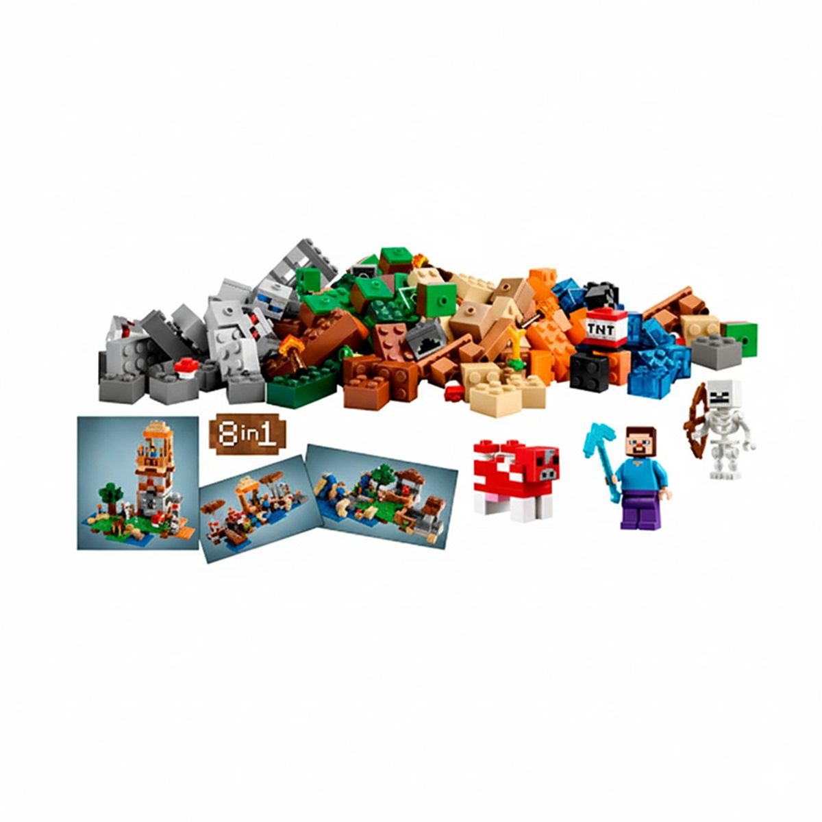 GENERICO - Bloques de Construcción Minecraft  Caja de Creación Pixelada My World 524 piezas