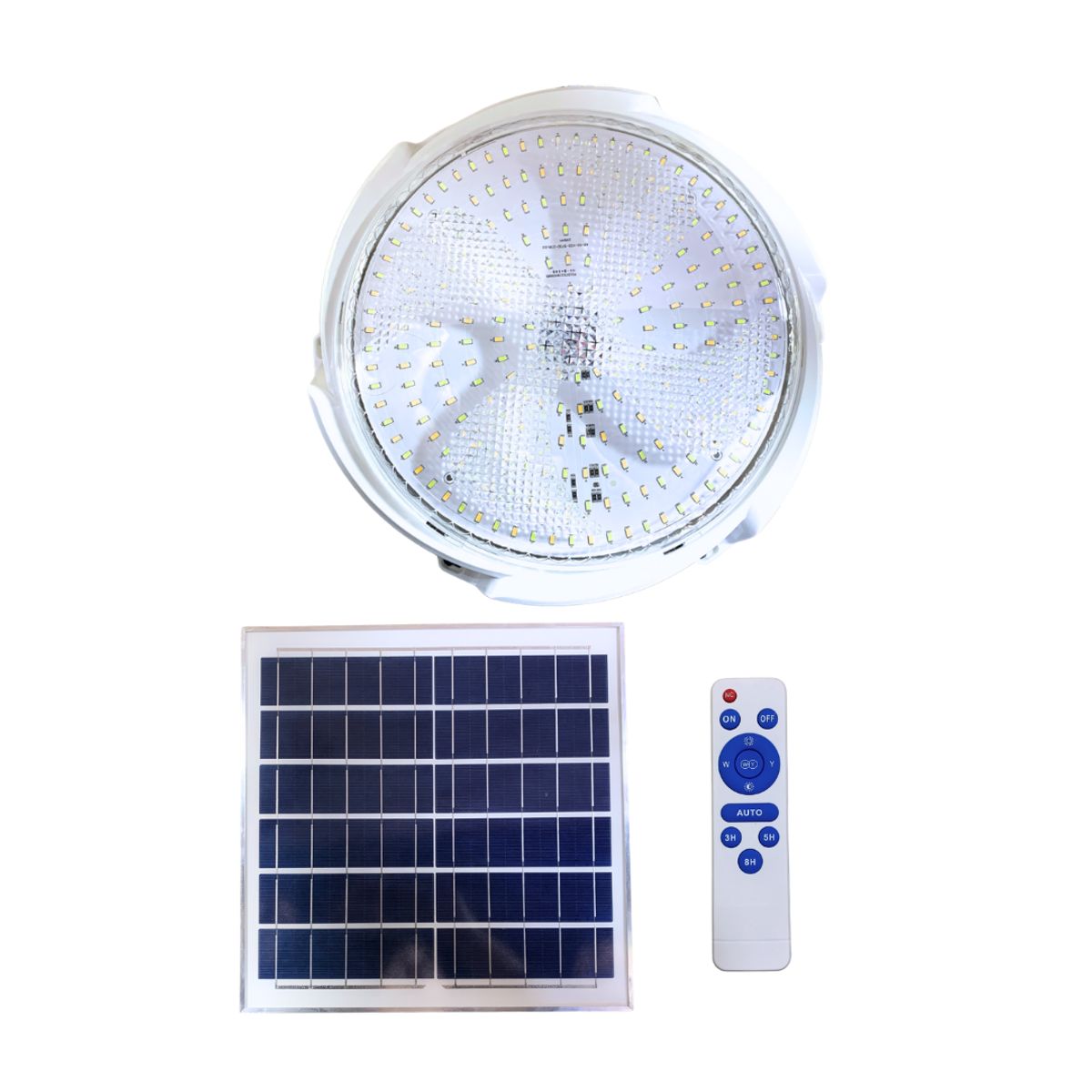 NUVORA - PLAFON LED TRILUX CON PANEL SOLAR 48W incluye control remoto