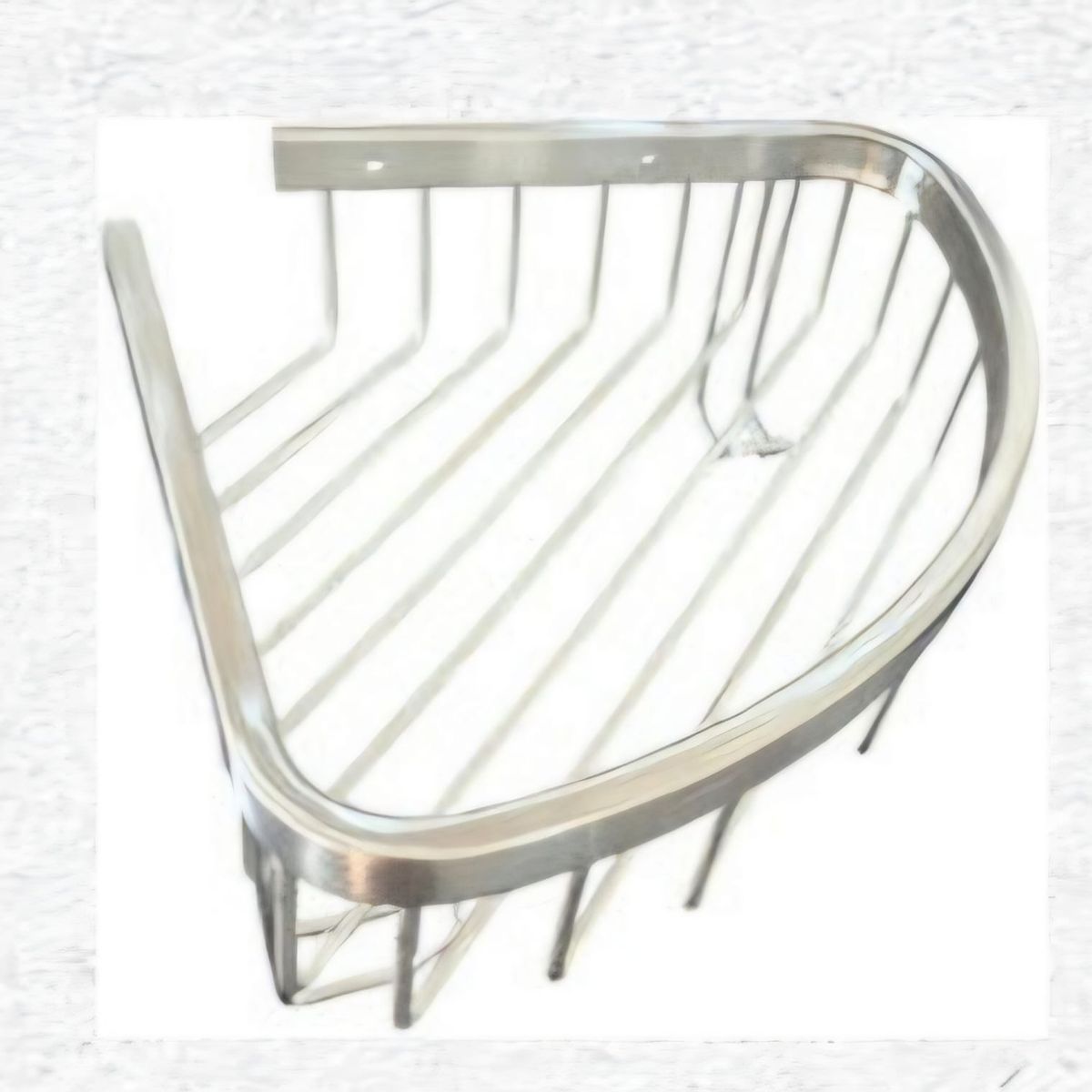 GENERICO - Repisa para baño de vidrio y acero inoxidable 30cm