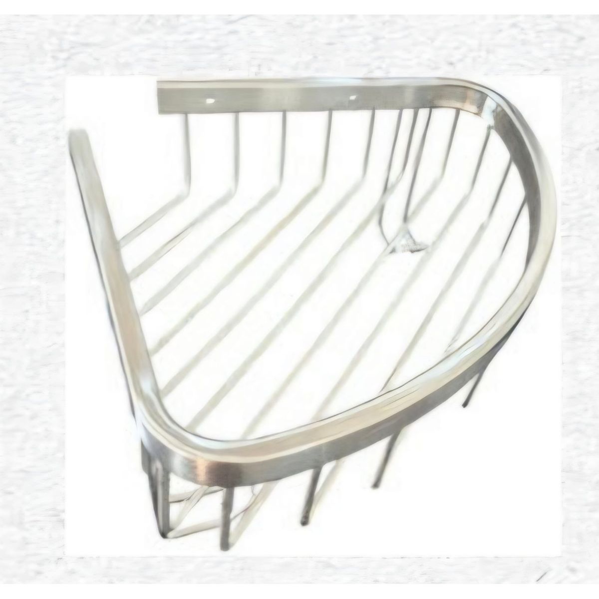 GENERICO - Repisa para baño de vidrio y acero inoxidable 30cm