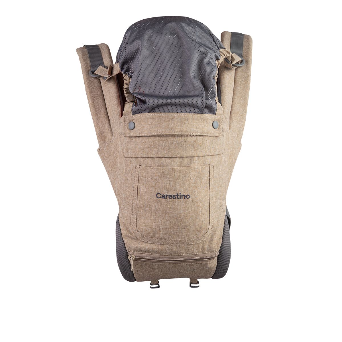 CARESTINO - Canguro Porta Bebé 9 en 1 Almendra
