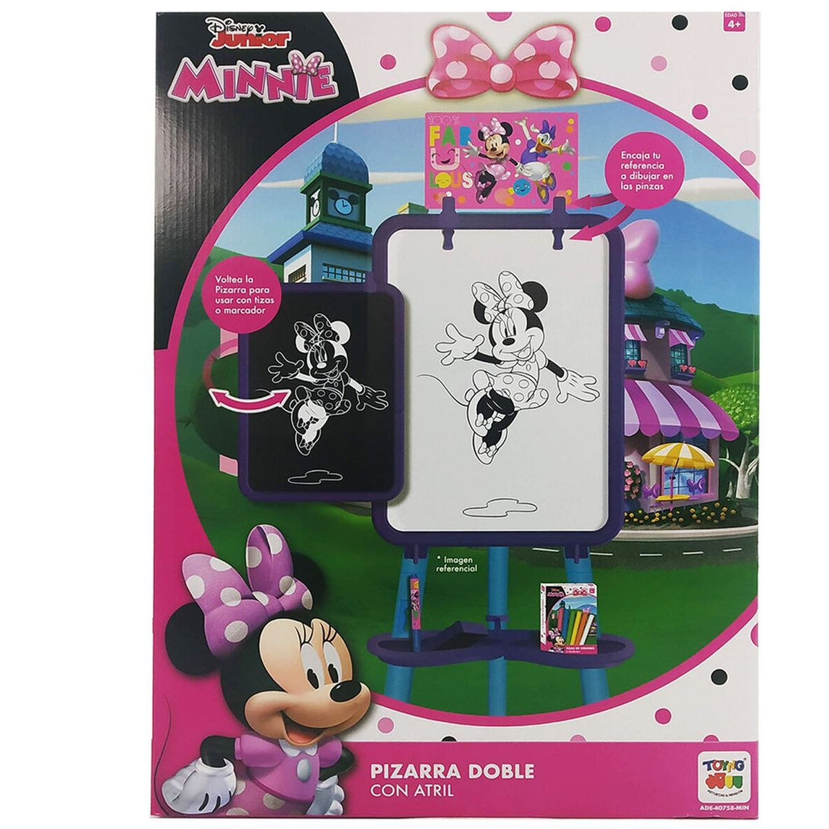 DISNEY PIXAR - Pizarra Doble con Atril Minnie Mouse