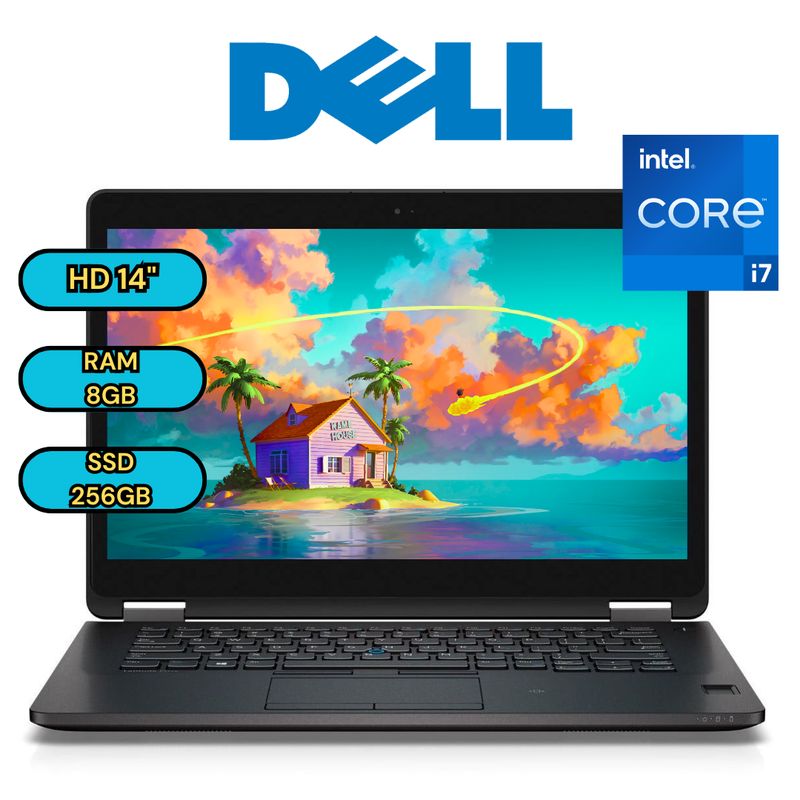 DELL - LAPTOP DELL LATITUDE E7470 INTEL I7 RAM 8GB SSD M2 256GB HD 14