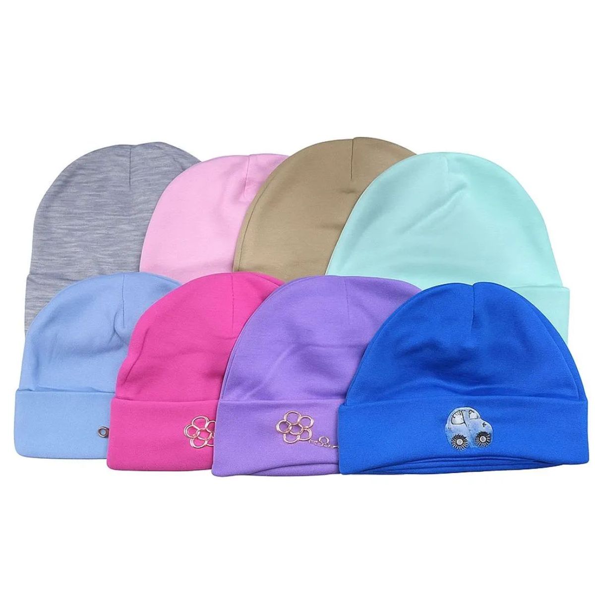 GENERICO - Pack 3 Gorro De Bebé Algodón Para Niño