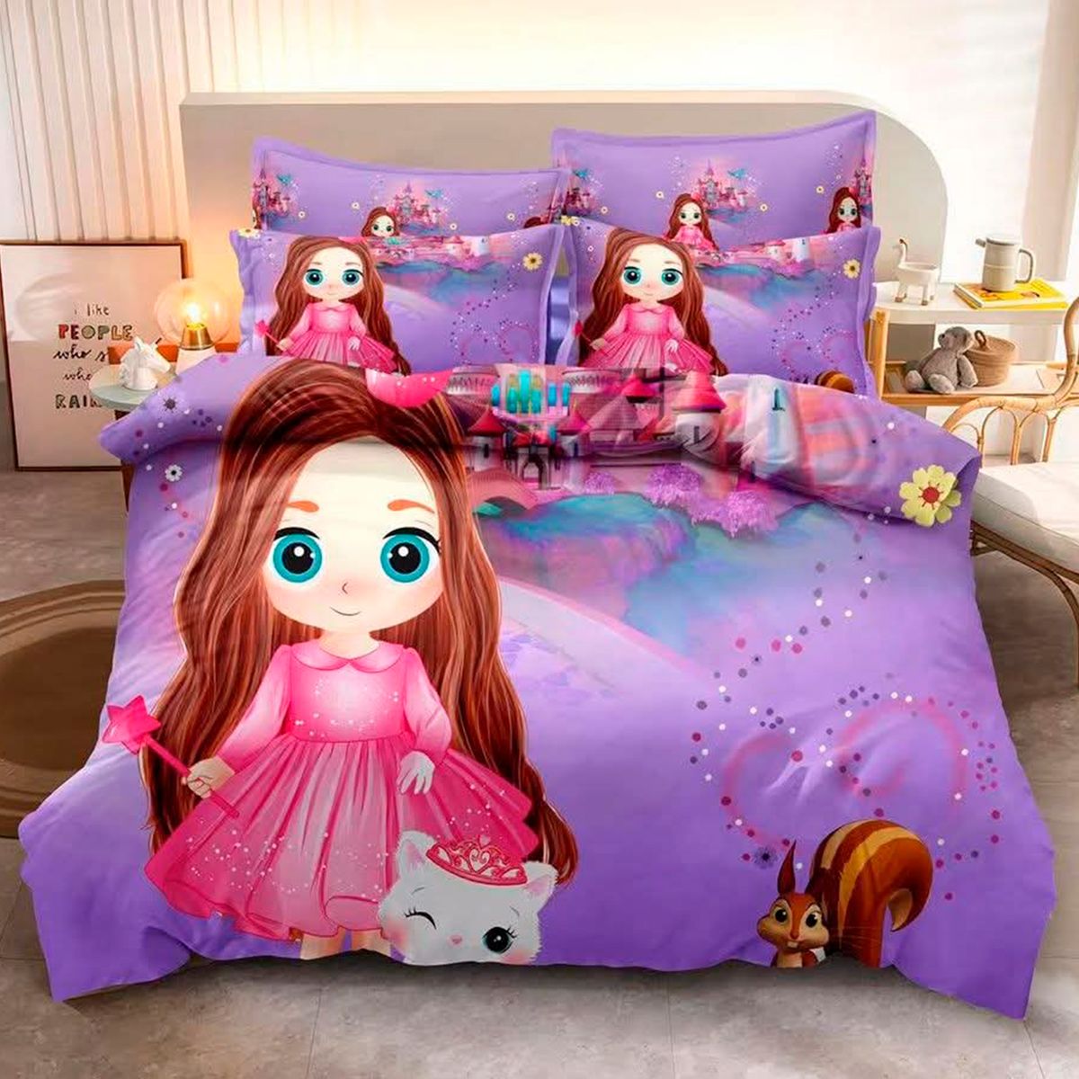 TORO - Edredón Reversible Plaza y Media 5 Piezas