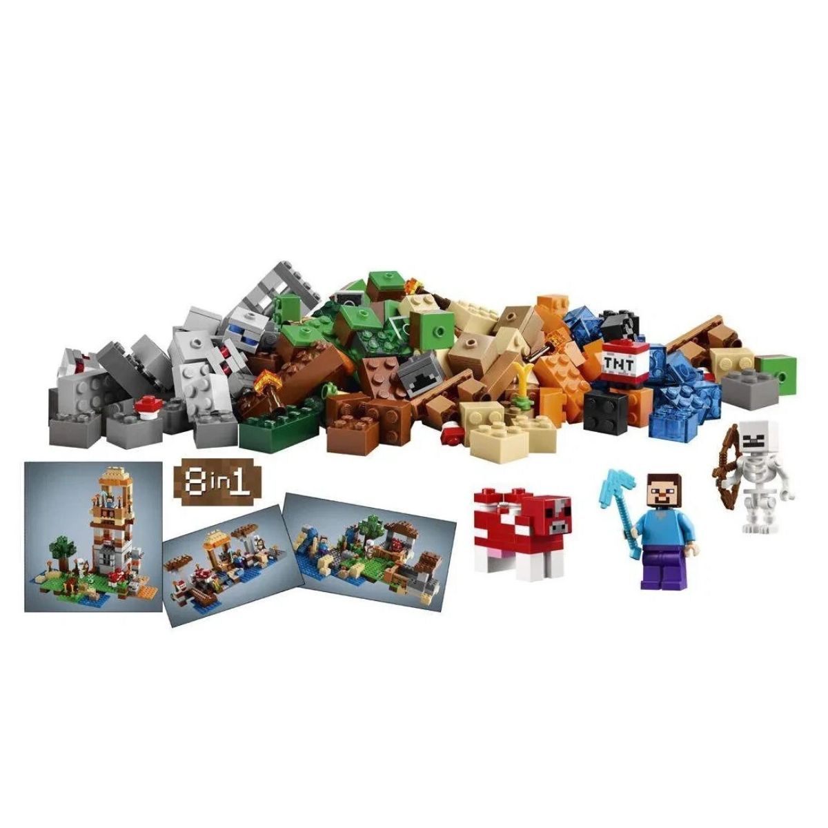 GENERICO - Bloques de Construcción Minecraft Mesa de Trabajo de Steve My World 524 Pcs 10177A6