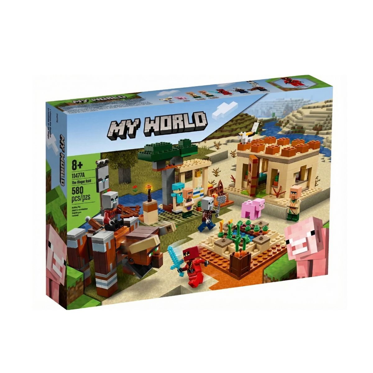 GENERICO - Bloques de Construcción Minecraft La Invasión de los Illager My World 580 Pcs 11477A