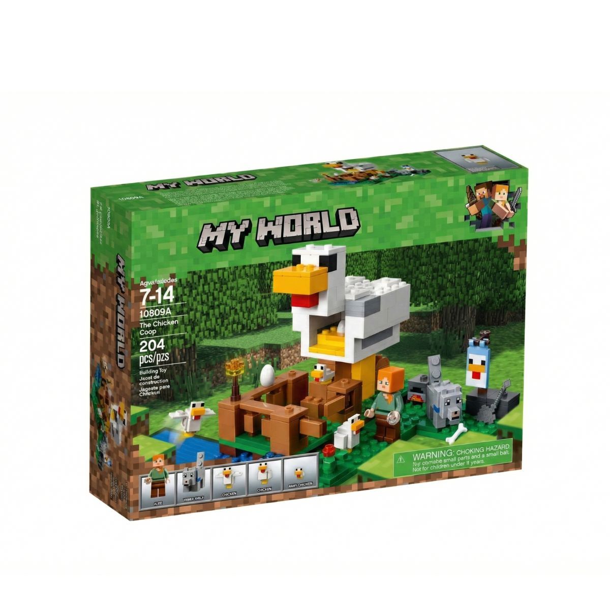 GENERICO - Bloques de Construcción Minecraft El Gallinero My World 204 Pcs 10809A