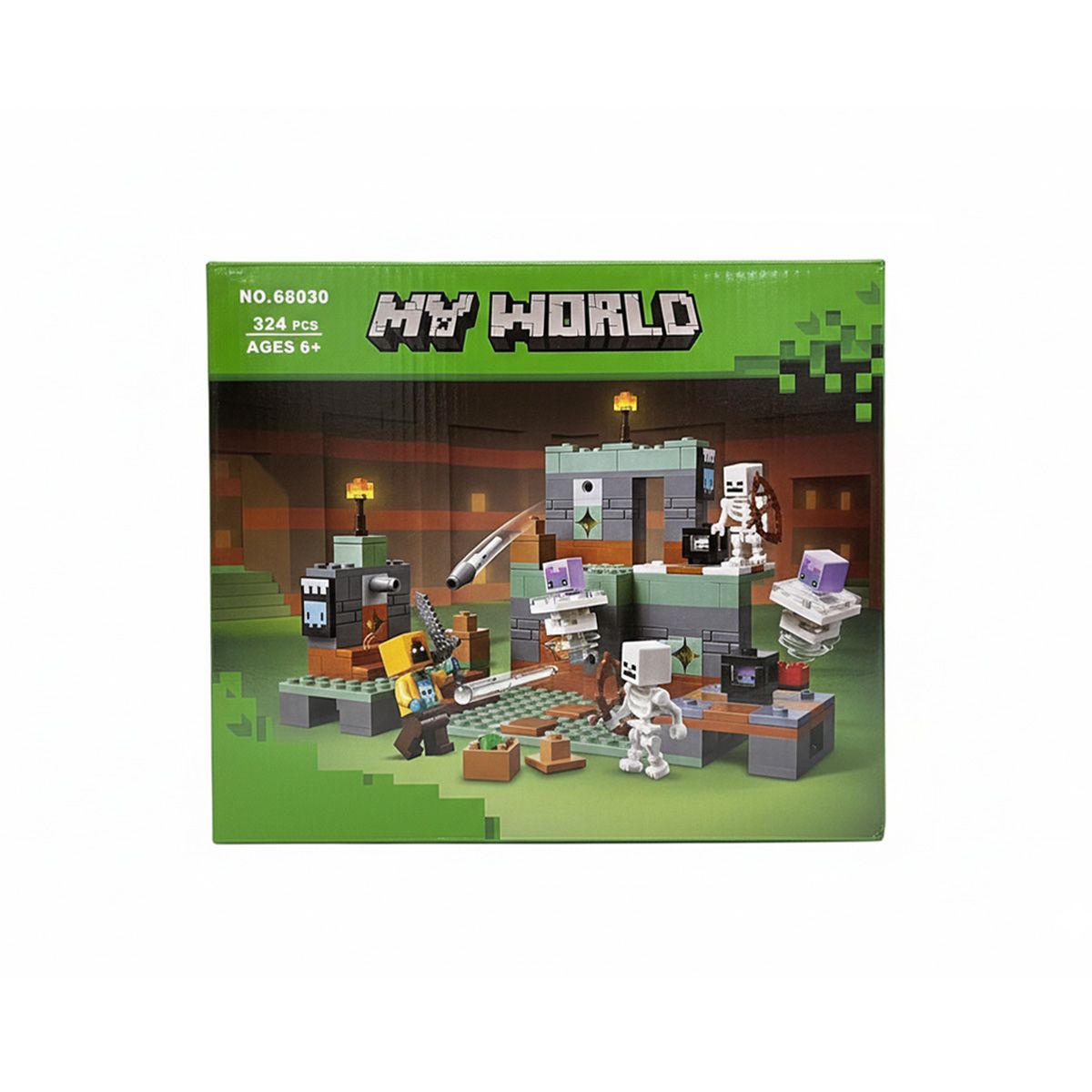 GENERICO - Bloques de Construcción Minecraft La Cámara del desafío My World 324 piezas 68030