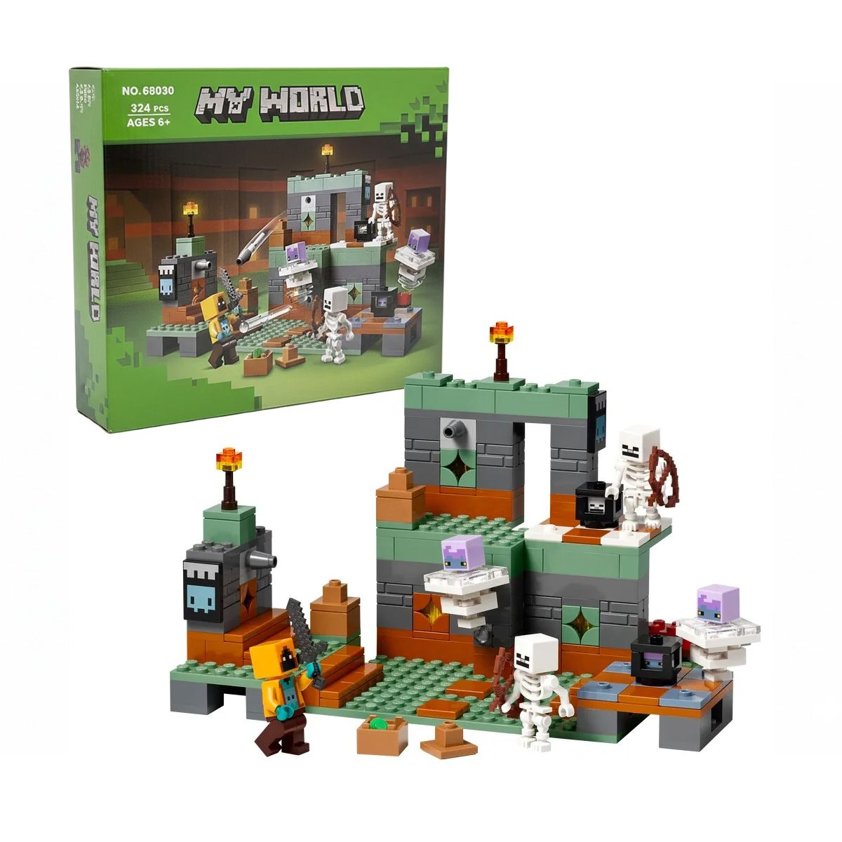 GENERICO - Bloques de Construcción Minecraft La Cámara del desafío My World 324 piezas 68030