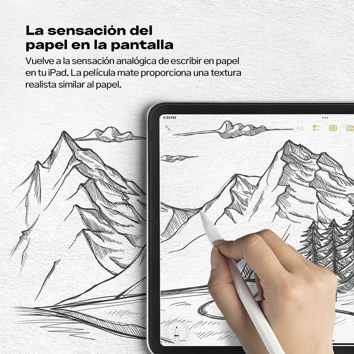 RINGKE - Protector Pantalla iPad Pro 13 M5 M4 Ringke Textura Papel Delgado 2und