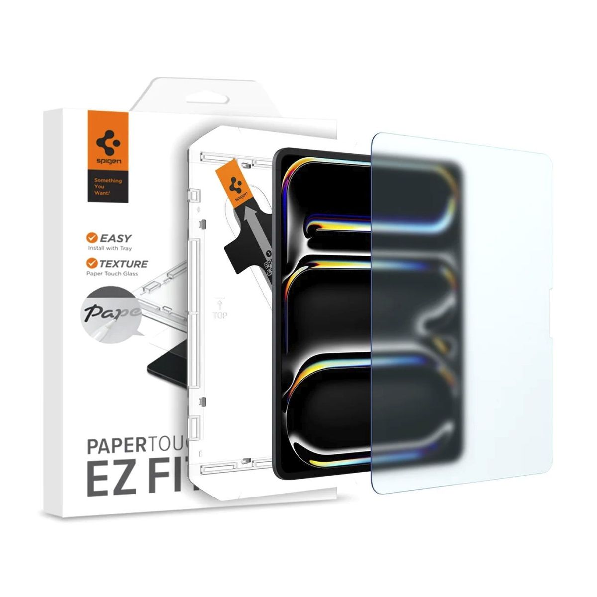 SPIGEN - Protector Pantalla iPad Air 13 M3 M2 Textura Papel Premum Dureza 9H