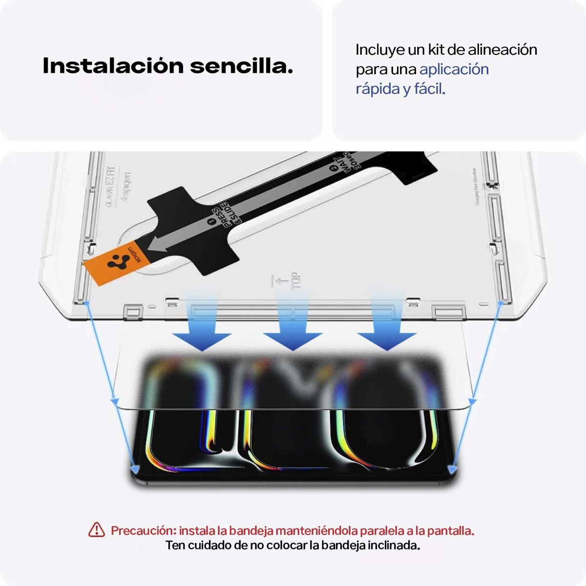 SPIGEN - Protector Pantalla iPad Air 13 M3 M2 Textura Papel Premum Dureza 9H