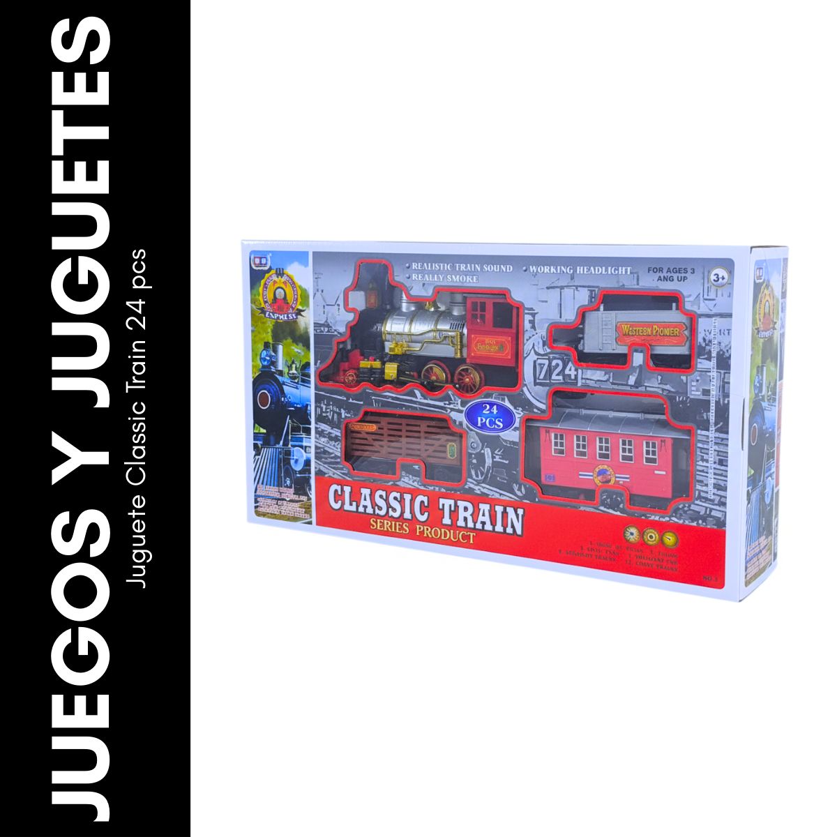 GENERICO - Juguete Classic Train 24 pcs