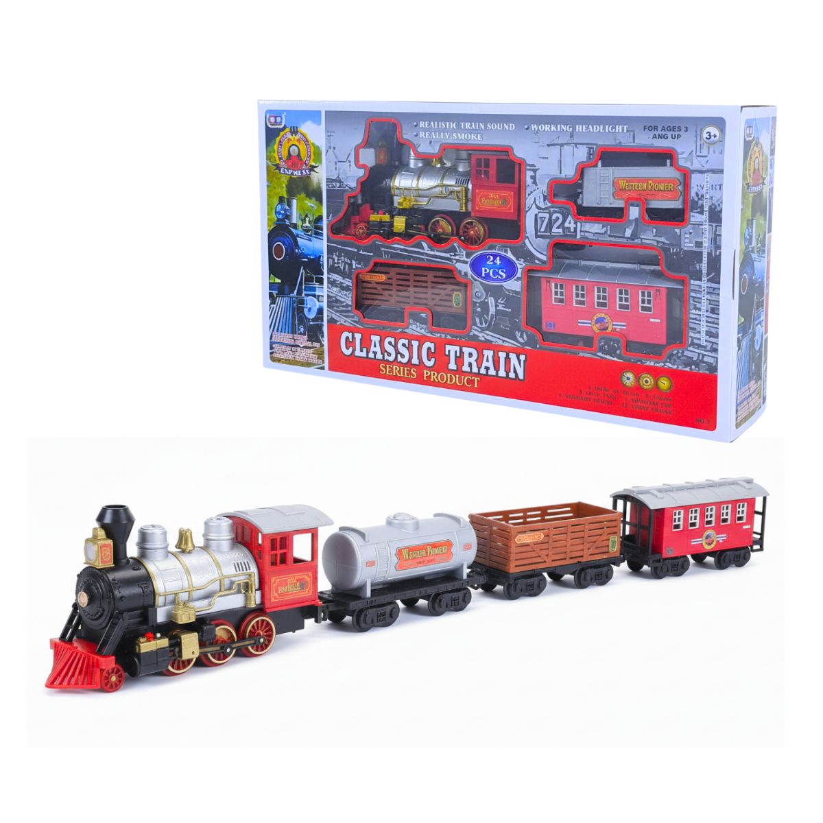 GENERICO - Juguete Classic Train 24 pcs