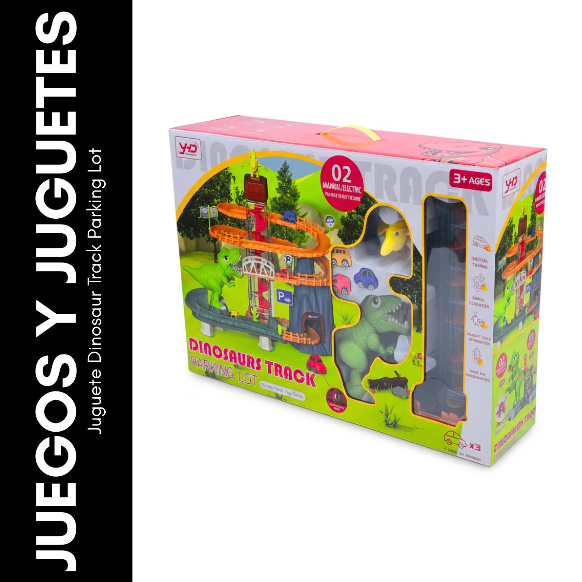 GENERICO - Juguete Dinosaur Track Parking Lot