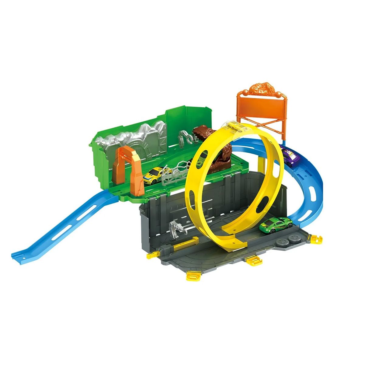 GENERICO - PISTA DE CARRERA MAGNETIC TRACK MAGNÉTICA ANTIGRAVEDAD DINOSAURIO 210 PIEZAS