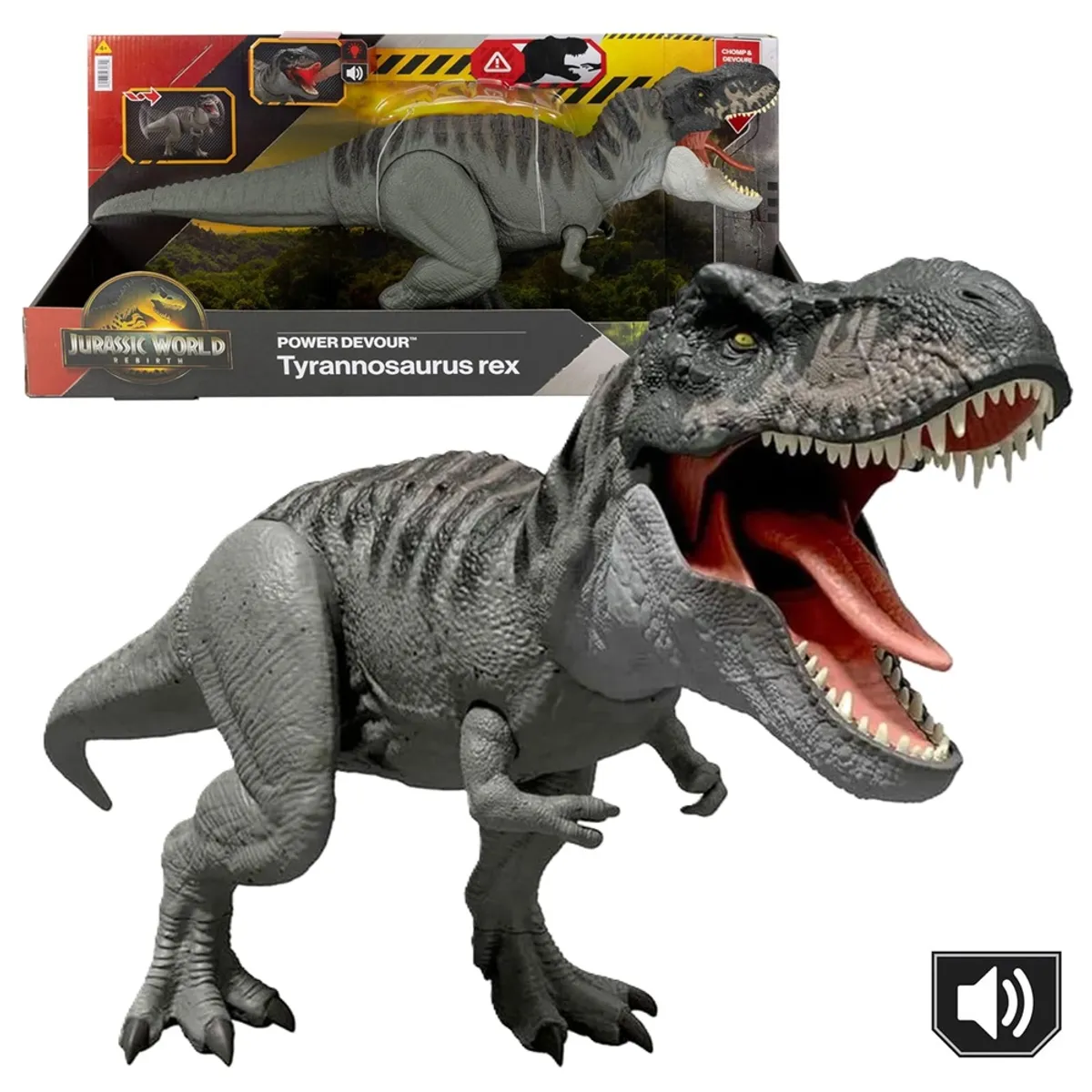 JURASSIC WORLD - Jurassic World Rebirth Tyrannosaurus Rex Power Devour