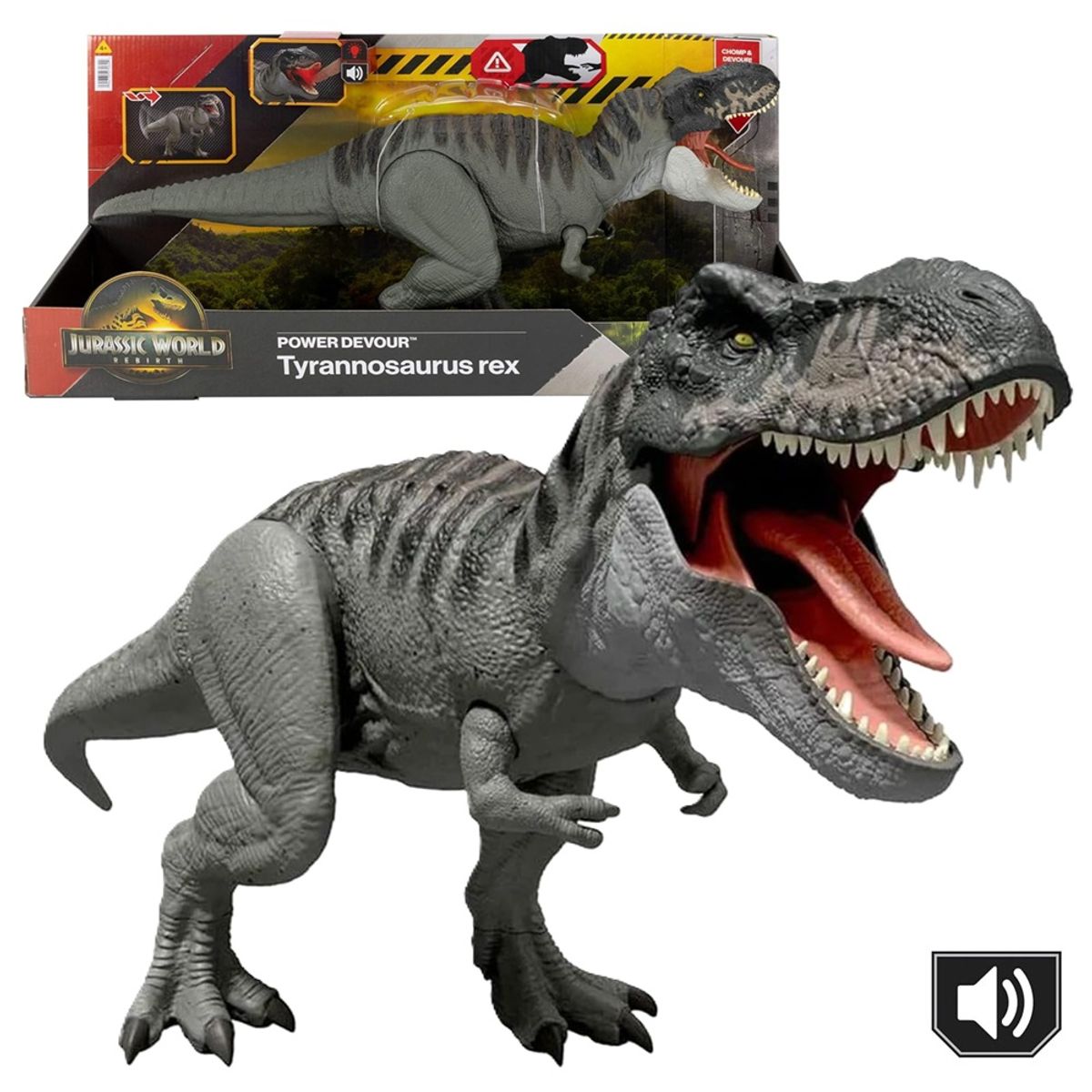 JURASSIC WORLD - Jurassic World Rebirth Tyrannosaurus Rex Power Devour