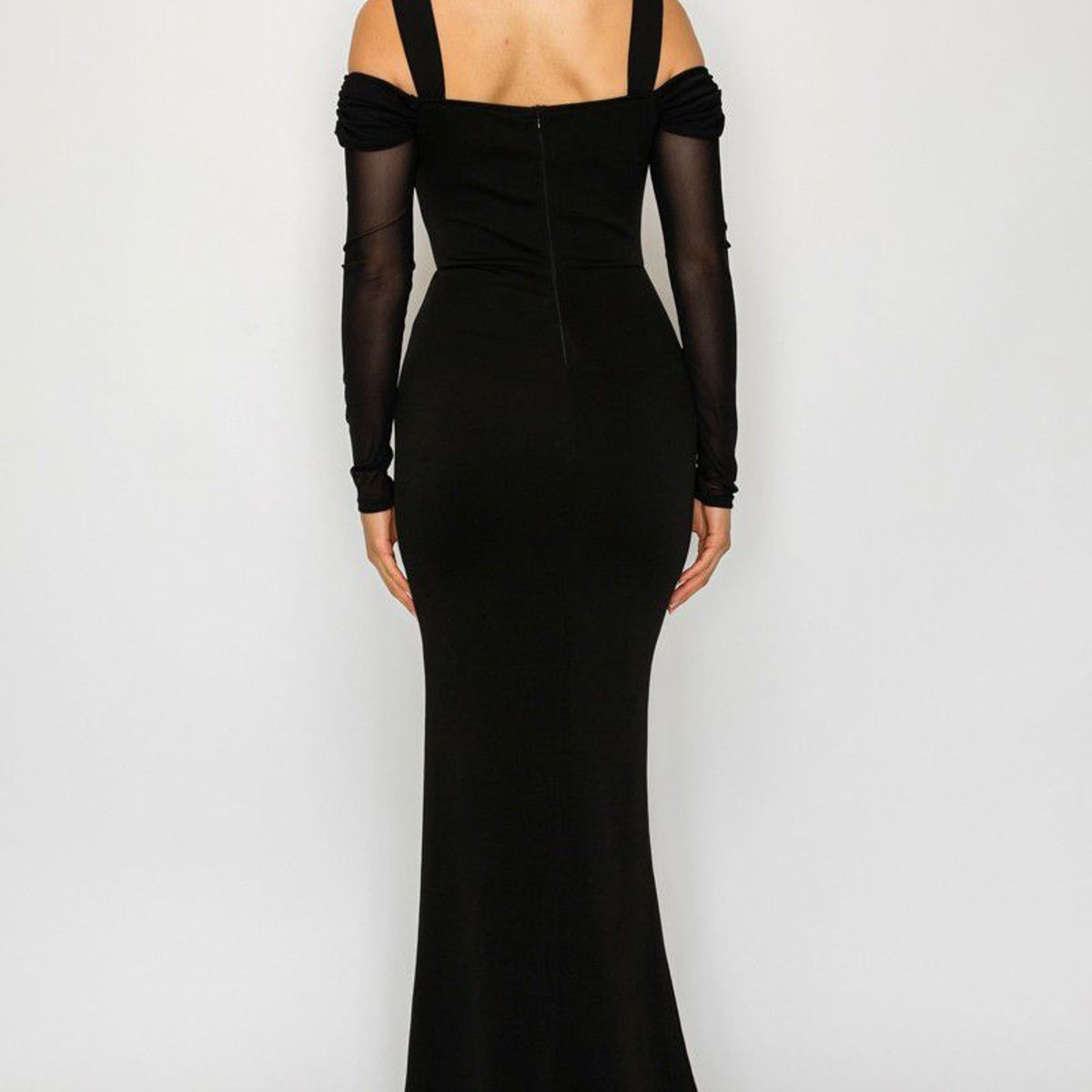 GENERICO - Vestido Largo Elegante con Mangas